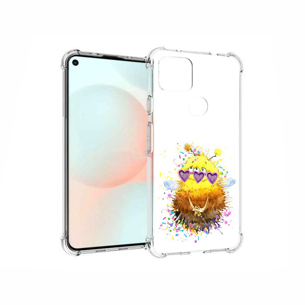 

Чехол MyPads Tocco для Google Pixel 5A Пушитый шмель, Прозрачный, Tocco