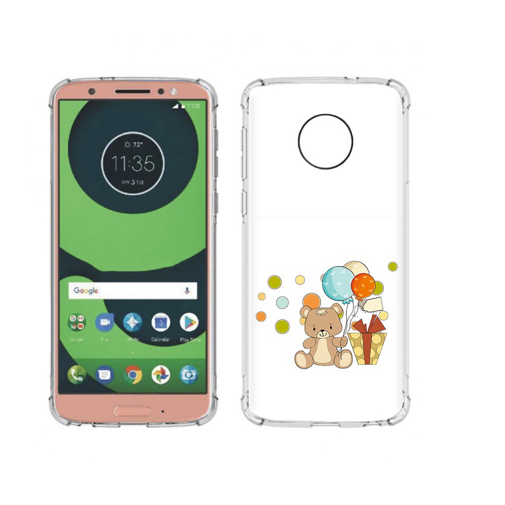 

Чехол MyPads Tocco для Motorola Moto G6 медвеженок с подарком (PT99805.376.470), Прозрачный, Tocco