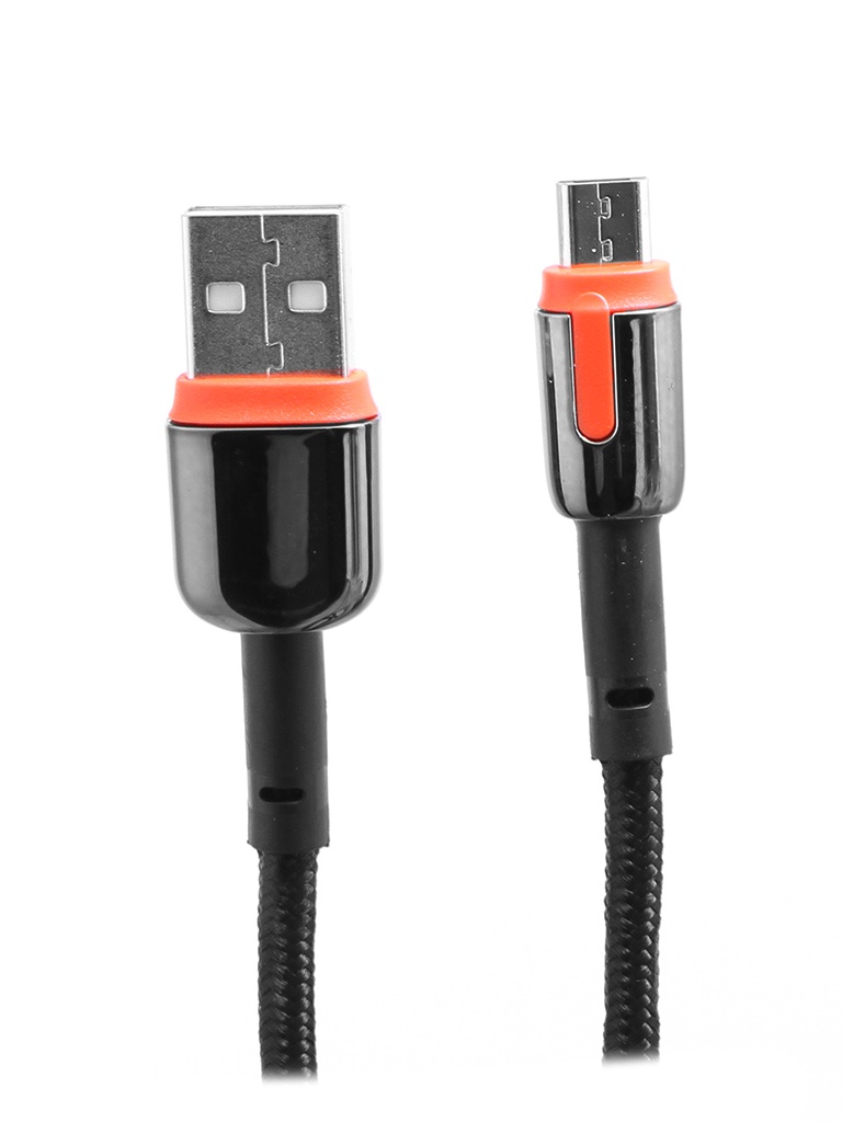 фото Кабель ldnio ls591 usb - microusb 2.4a 1m black-orange ld_c3818