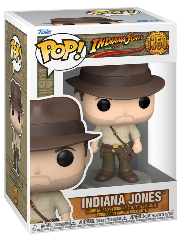 Фигурка Funko POP! Индиана Джонс Indiana Jones №1350 головотряс, подставка, 12,5 см
