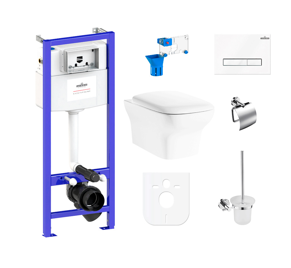 

Комплект 9 в 1 Lavinia Boho Bristol Rimless 97010081, премиум со стеклянной клавишей