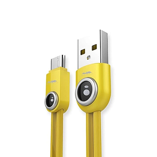 Data кабель USB Remax Lemen RC-101a Type-C желтый 100см