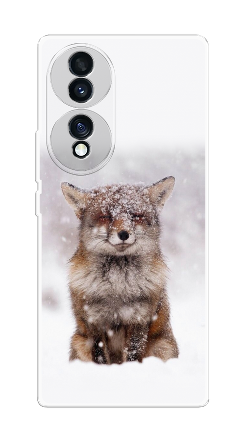 

Чехол на Honor 70 "Зимняя лиса", Белый;серый;коричневый, 6108250-1