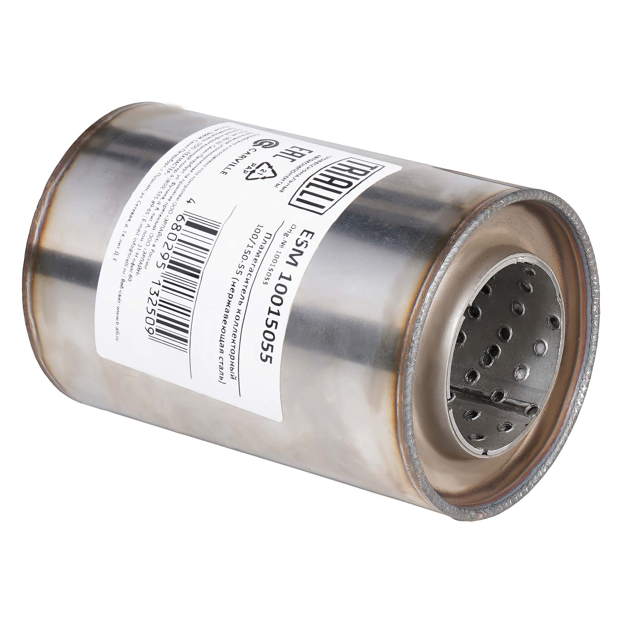 

Пламегаситель коллекторный 100/150-55 (нержавеющая сталь) TRIALLI ESM10015055