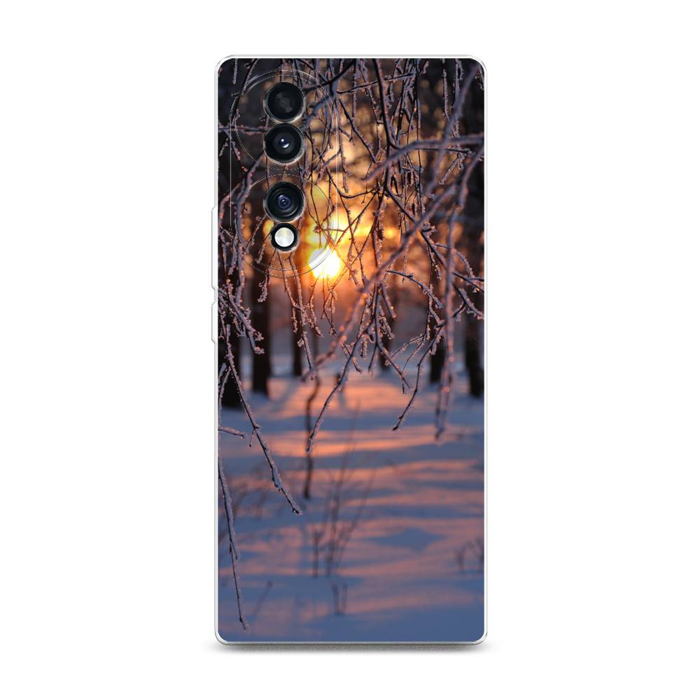 

Чехол для Honor 70 "Зима 7", Оранжевый;розовый;черный, 6108250-2