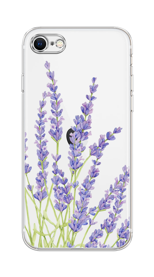 

Чехол на Apple iPhone 7/8/SE 2020/SE 2022 "Лавандовые стебли", Фиолетовый;зеленый, 14850-1