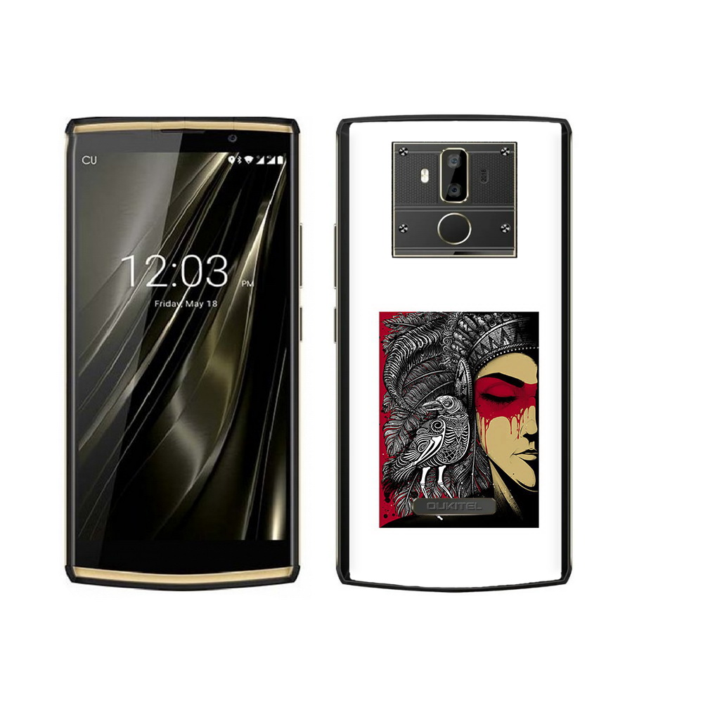 

Чехол MyPads Tocco для Oukitel K7 девушка с вороном в абстракции, Прозрачный, Tocco