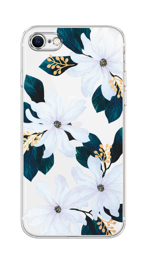 

Чехол на Apple iPhone 7/8/SE 2020/SE 2022 "Delilah Flower", Зеленый;белый, 14850-1