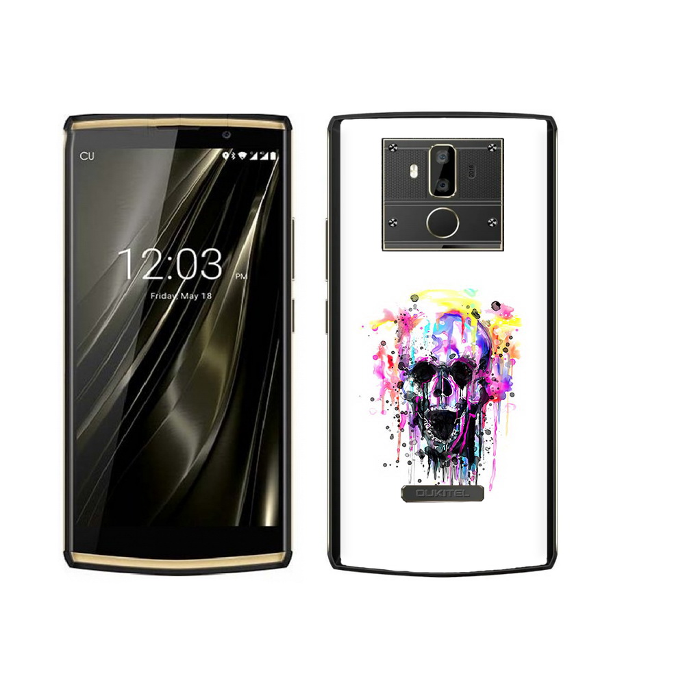 

Чехол MyPads Tocco для Oukitel K7 граффити череп, Прозрачный, Tocco