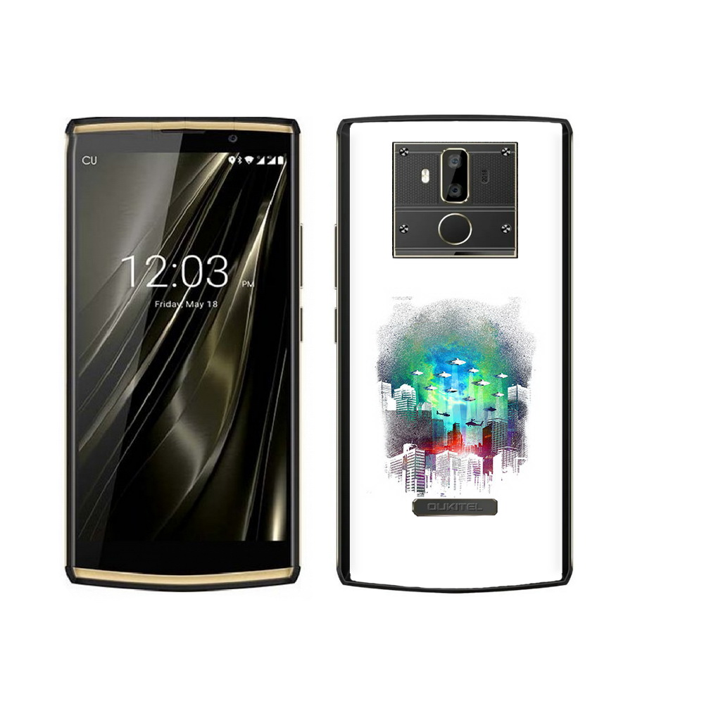 

Чехол MyPads Tocco для Oukitel K7 город в свечении, Прозрачный, Tocco