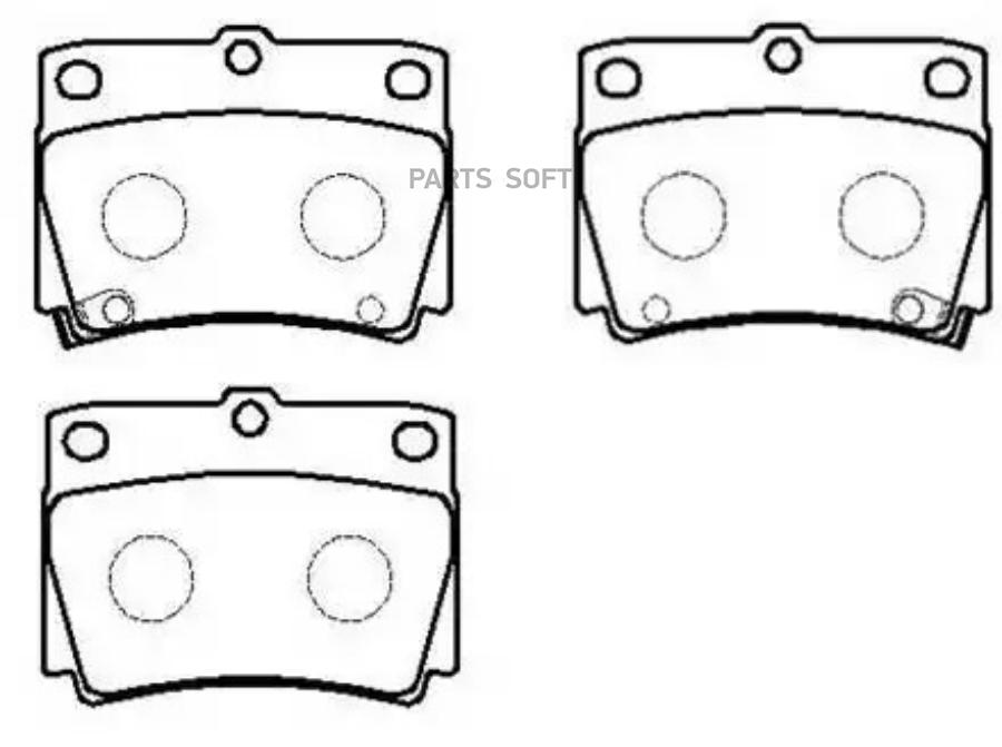 

Колодки Тормозные Дисковые Mitsubishi: Montero Sport 96.9- HSB арт. HP8305