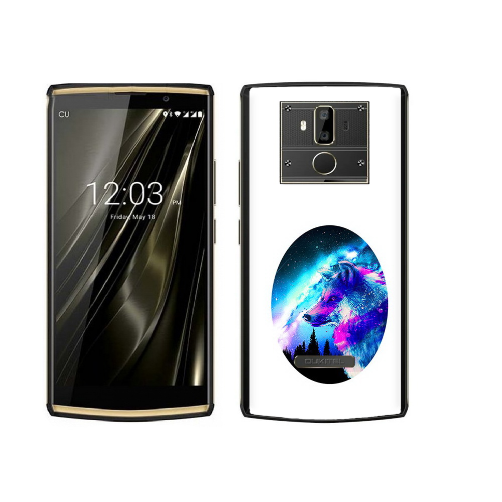 

Чехол MyPads Tocco для Oukitel K7 голубой волк, Прозрачный, Tocco