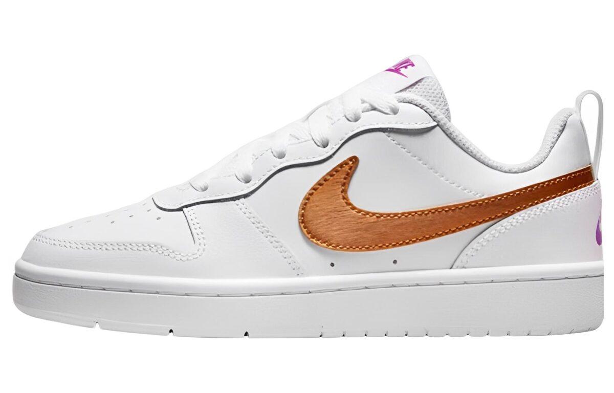 

Кеды унисекс Nike Court Borough (GS) белые 35.5 EU, Белый, Court Borough (GS)