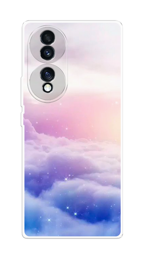 

Чехол на Honor 70 "Небеса", Голубой;белый;розовый, 6108250-2