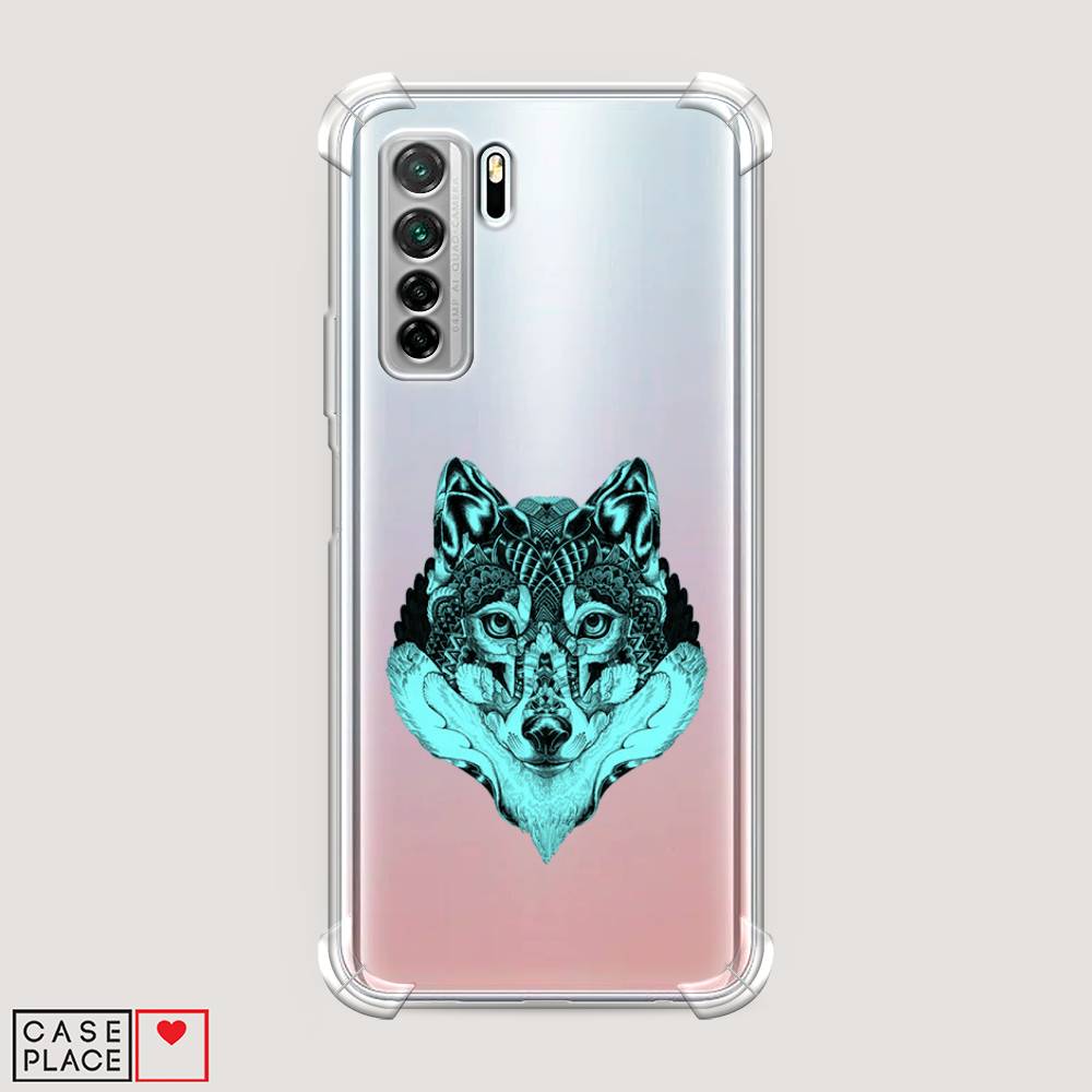 

Чехол Awog "Бирюзовый волк" для Huawei Nova 7 SE, 6102951-1
