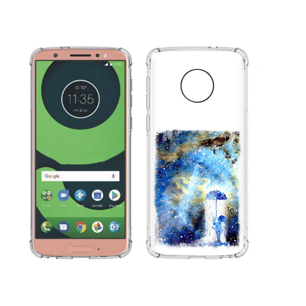 

Чехол MyPads Tocco для Motorola Moto G6 мальчик в небе (PT99805.376.455), Прозрачный, Tocco