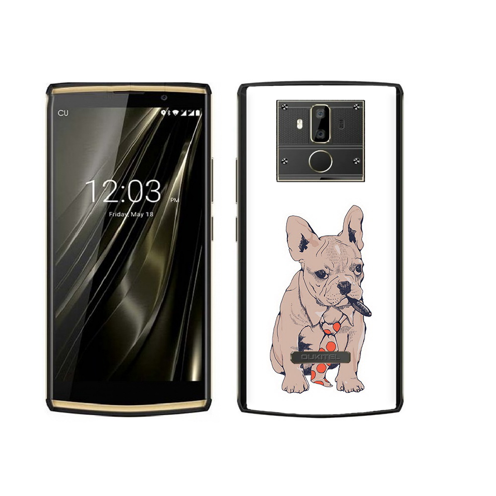 

Чехол MyPads Tocco для Oukitel K7 бульдог с сигарой, Прозрачный, Tocco