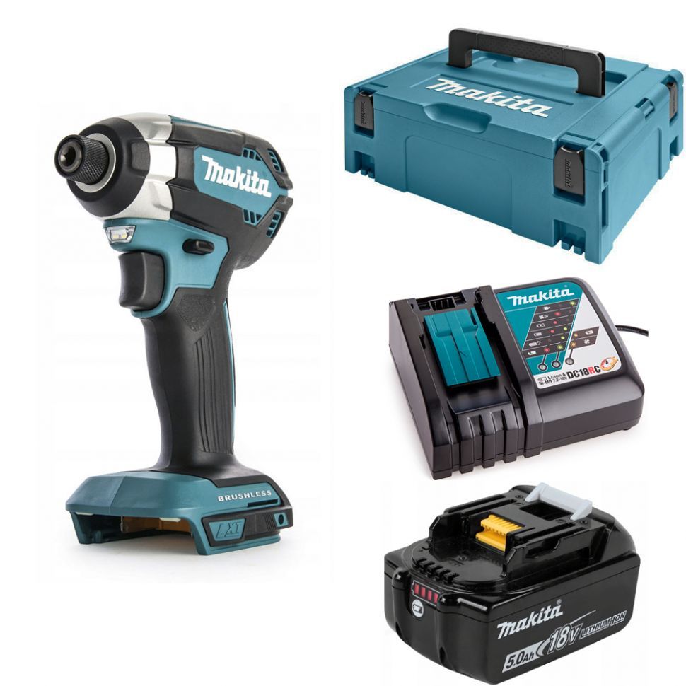 

Ударный шуруповерт аккумуляторный Makita DTD153JRT, акк 5Ач и з/у, DTD153JRT