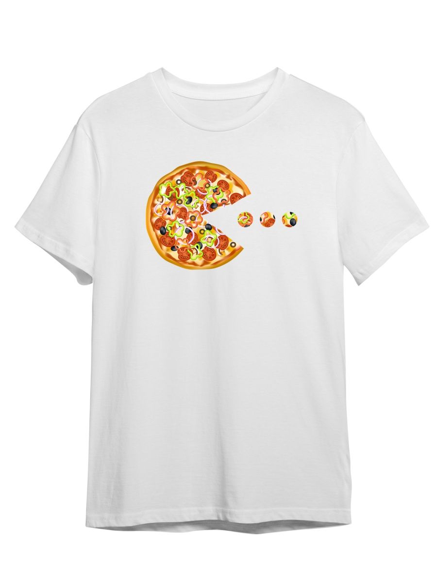 Футболка унисекс СувенирShop Пицца/Pizza/Food 24 белая 3XL