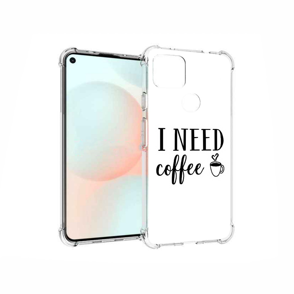 

Чехол MyPads Tocco для Google Pixel 5A Мне нужен кофе, Прозрачный, Tocco