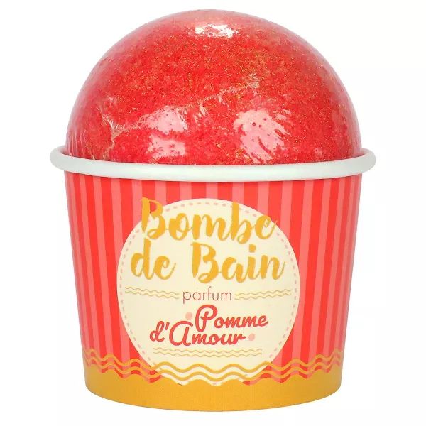 Бомбочка для ванны Les Petits Bains De Provence Яблоко в Карамели, 115 г пена для ванны les petits bains de provence с маслами грейпфрута лимона и сосны 500 мл