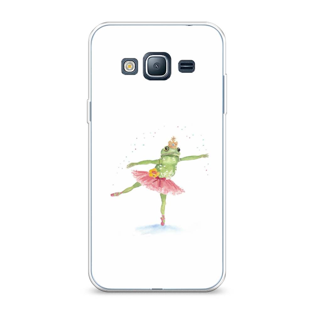 

Чехол на Samsung Galaxy J3 2016 "Лягушка-балерина", Зеленый, 22450-4