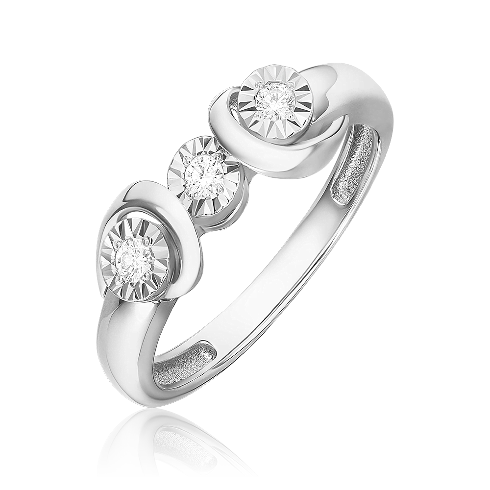 

Кольцо из золота р. 18 PLATINA jewelry 01-5743-00-101-1120, бриллиант, 01-5743-00-101-1120