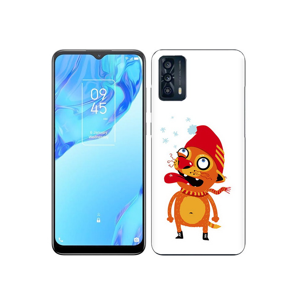 

Чехол MyPads Tocco для TCL 20B Зимний кот, Прозрачный, Tocco