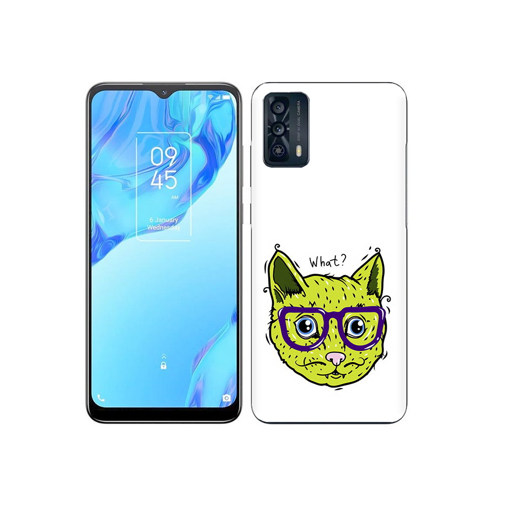 

Чехол MyPads Tocco для TCL 20B Зеленый кот, Прозрачный, Tocco