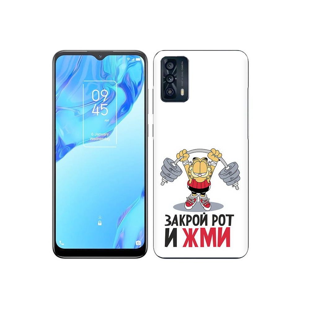 

Чехол MyPads Tocco для TCL 20B Закрой рот и жми, Прозрачный, Tocco