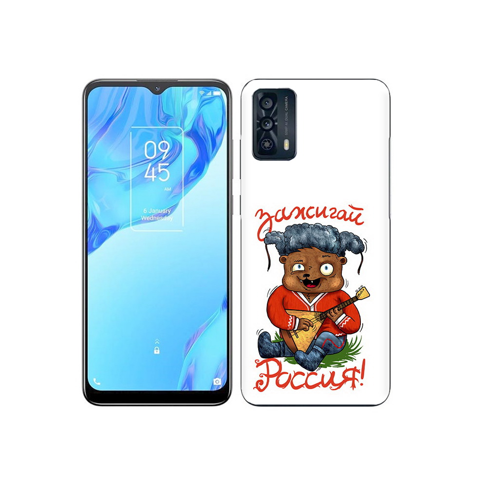 

Чехол MyPads Tocco для TCL 20B Зажигай Россия, Прозрачный, Tocco