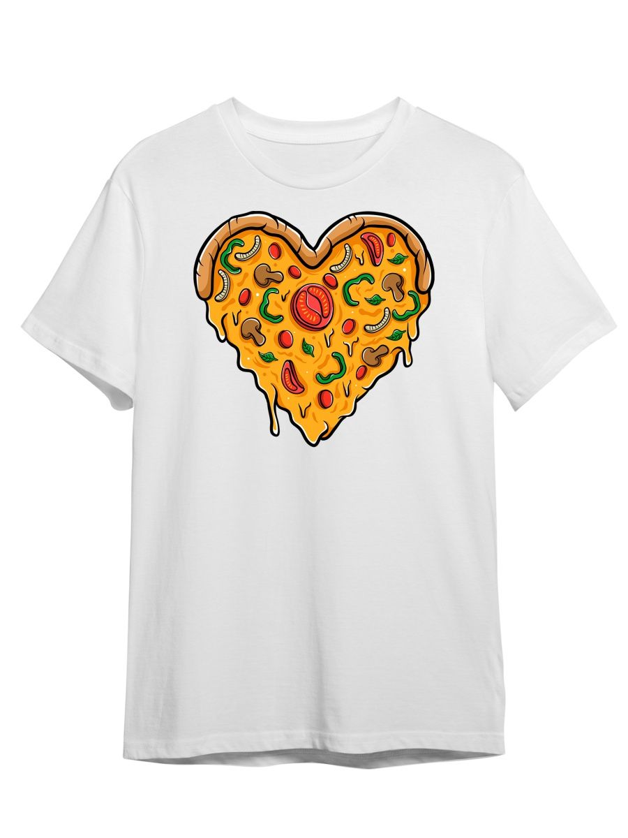 

Футболка унисекс СувенирShop Пицца/Pizza/Food 22 белая 5XL, "Пицца/Pizza/Food" 22