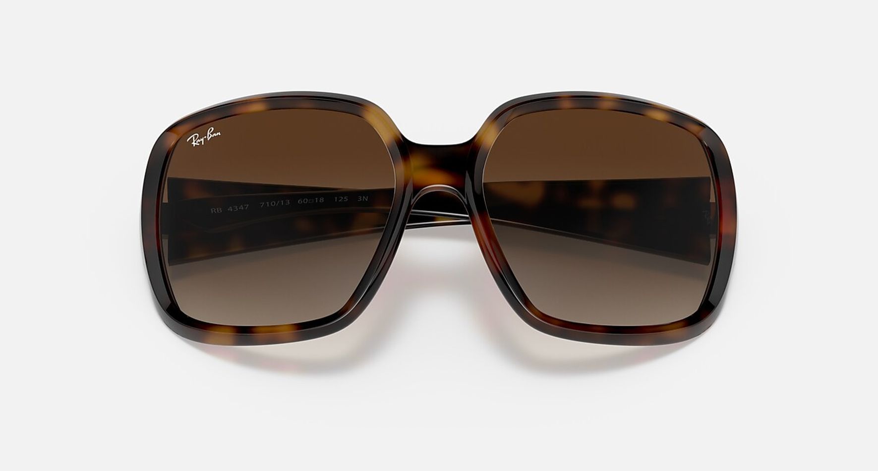 Солнцезащитные очки унисекс Ray-Ban RB4347 коричневые