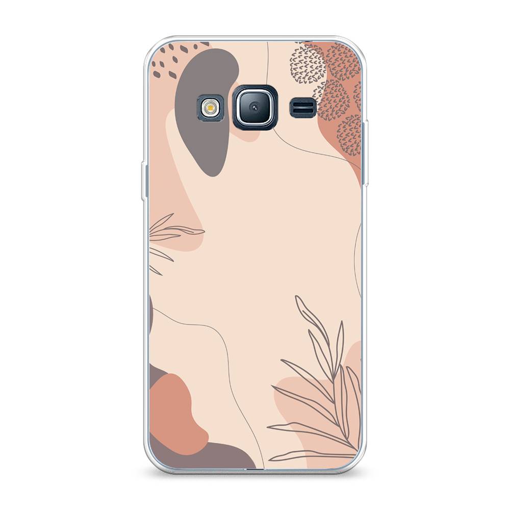 

Чехол на Samsung Galaxy J3 2016 "Нюдовые тона", Коричневый;серый, 22450-4