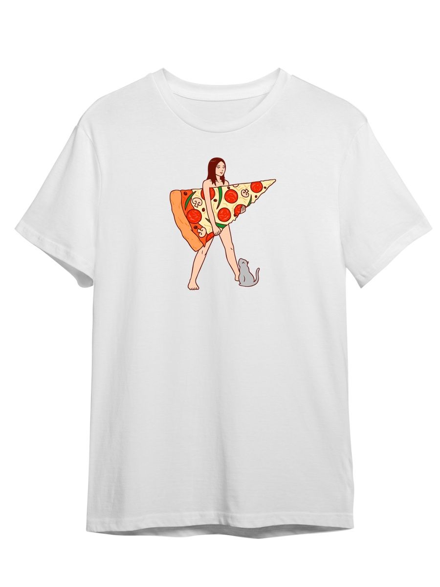 

Футболка унисекс СувенирShop Пицца/Pizza/Food 21 белая 5XL, "Пицца/Pizza/Food" 21
