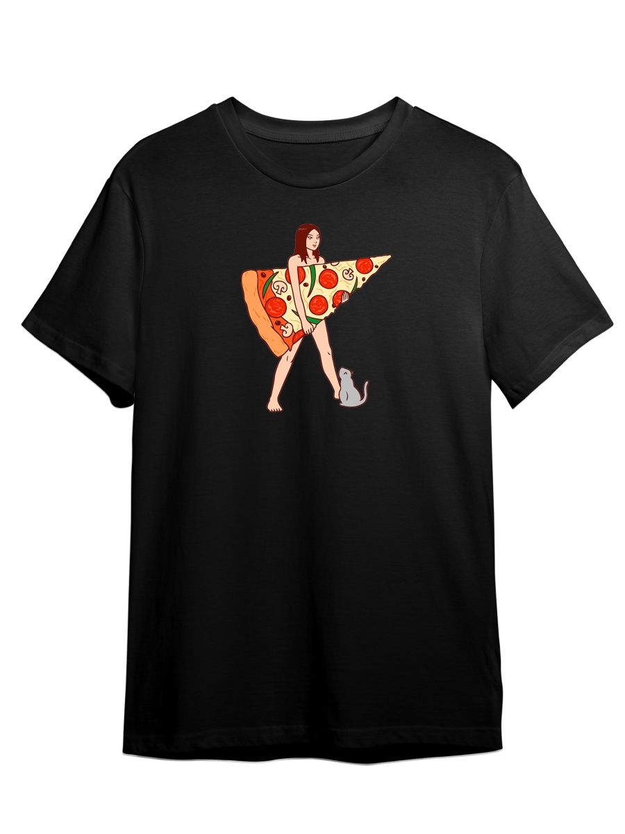 

Футболка унисекс СувенирShop Пицца/Pizza/Food 21 черная S, Черный, "Пицца/Pizza/Food" 21