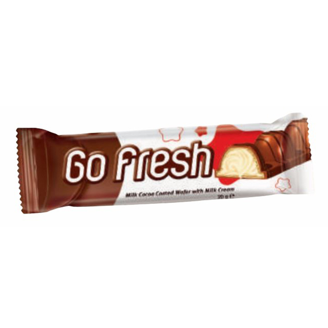 

Вафли Solen Gofresh Milky трубочка с молочной начинкой в шоколаде 20 г, Milky