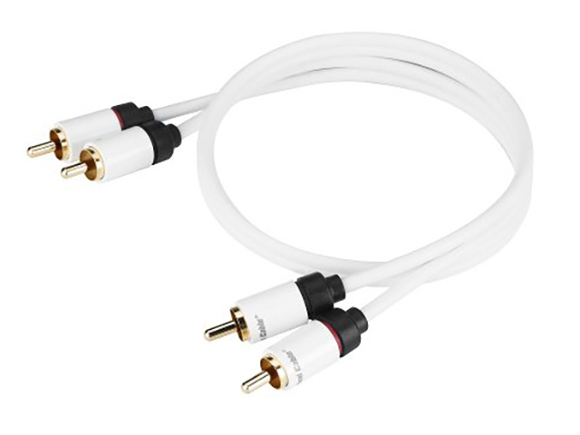 Кабель Real Cable 2RCA - 2RCA, 2м белый (YRCA-1)