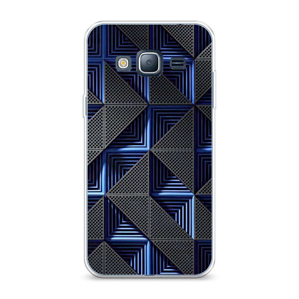 

Чехол на Samsung Galaxy J3 2016 "IBM", Серый;синий, 22450-3