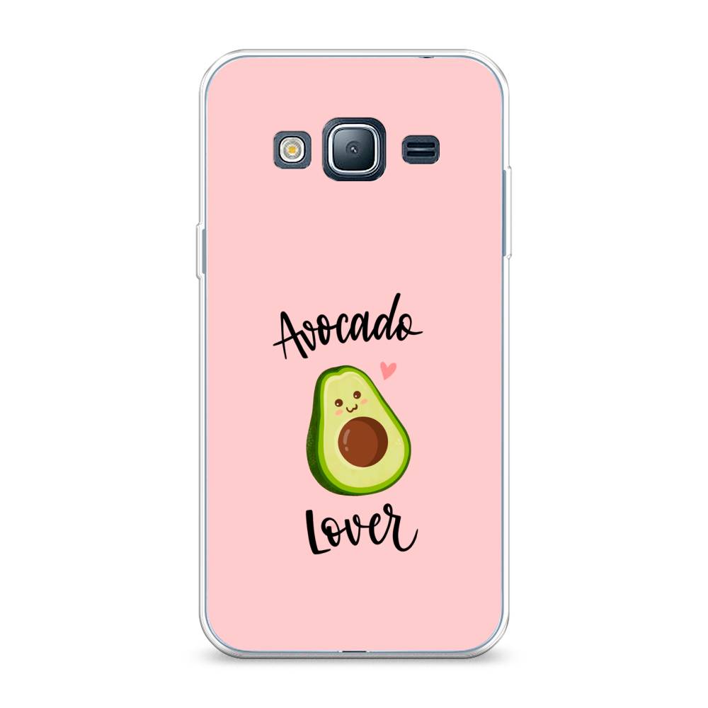 

Чехол на Samsung Galaxy J3 2016 "Avocado lover", Розовый;зеленый, 22450-6