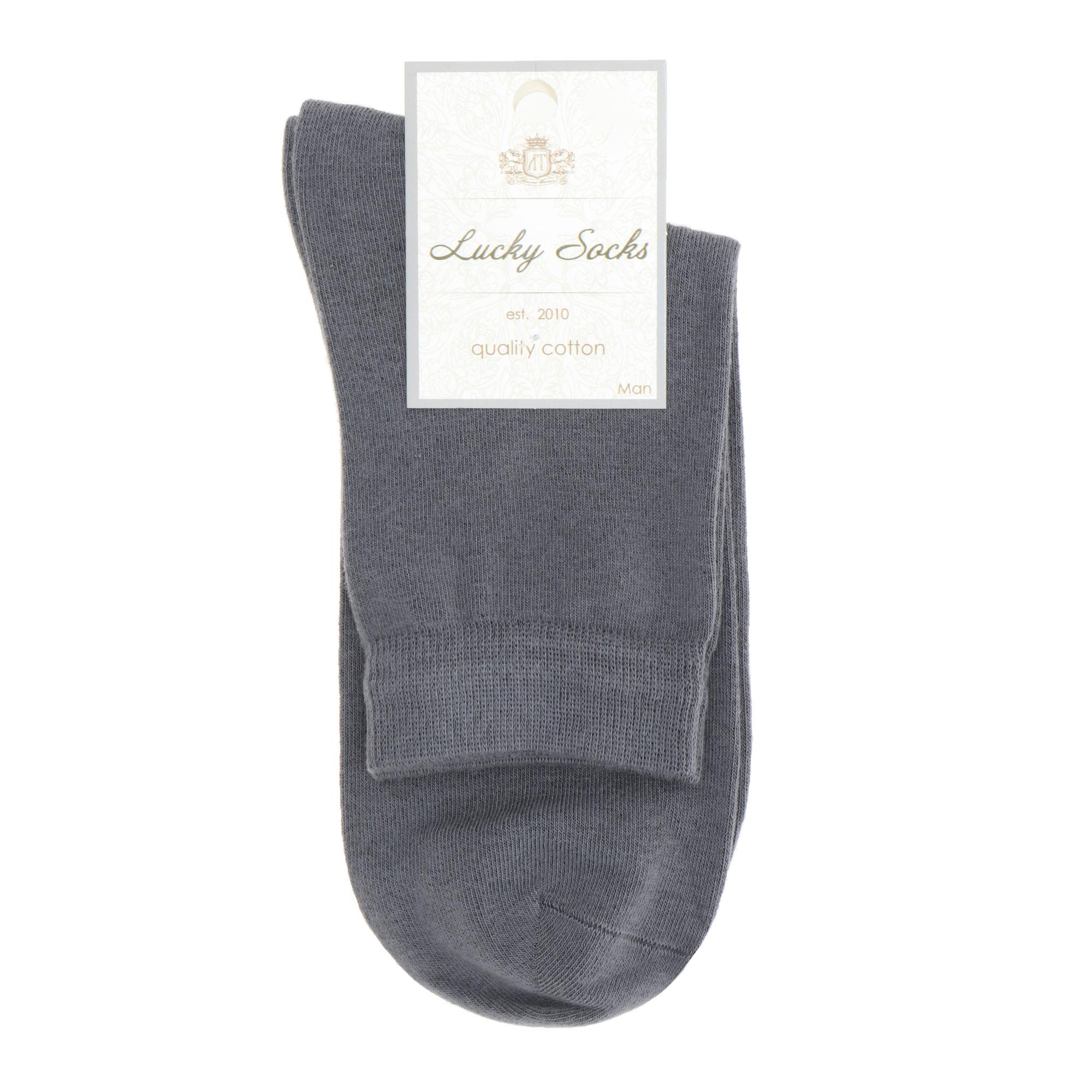 Носки мужские Lucky Socks серые 25-27
