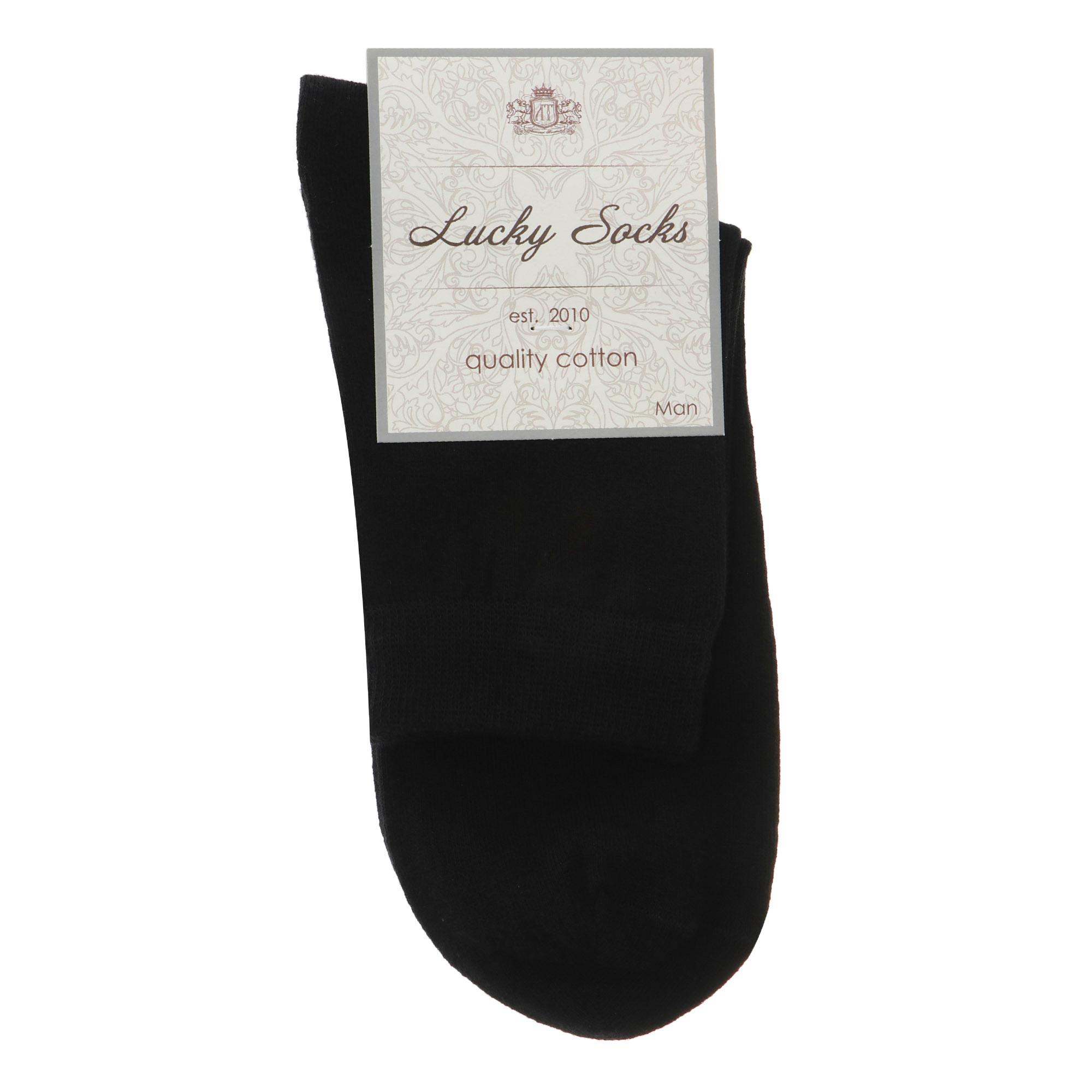 фото Носки мужские lucky socks черные 25-27