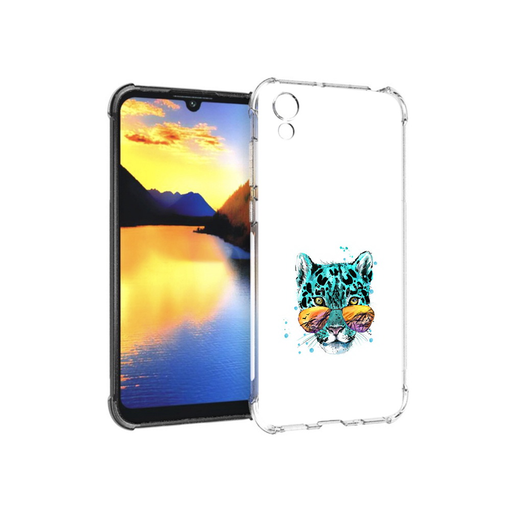 

Чехол MyPads Tocco для Huawei Y5 голубой лео, Прозрачный, Tocco