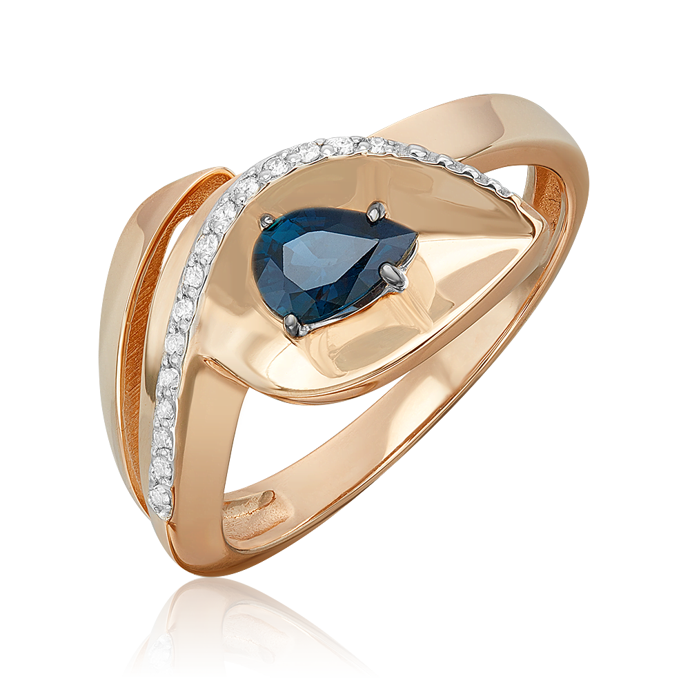 

Кольцо из золота р. , PLATINA jewelry 01-5742-00-105-1111, сапфир/бриллиант, 01-5742-00-105-1111