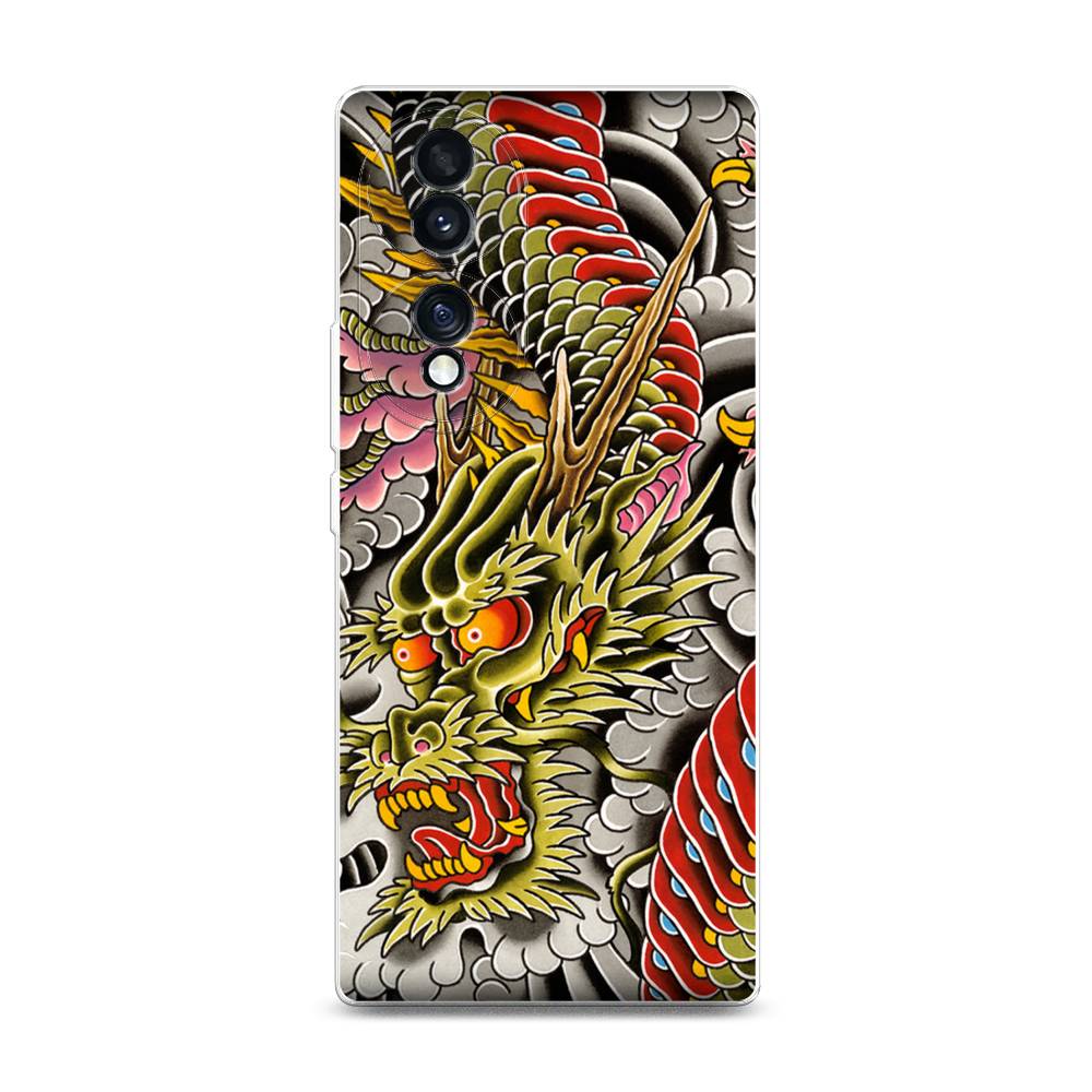Чехол для Honor 70 Японский дракон