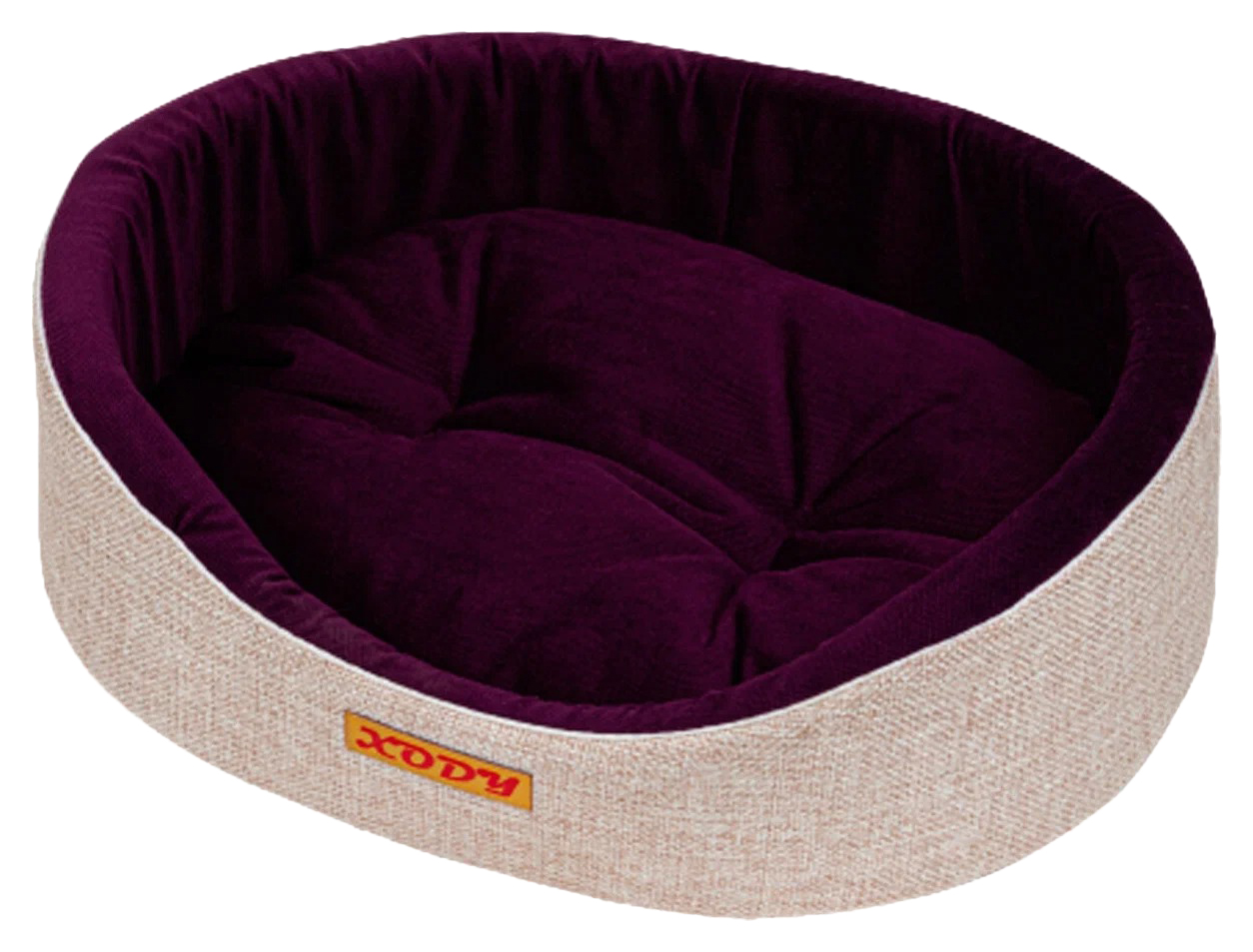 

Лежак для собак и кошек Xody Премиум Violet №3 флок 55x43x16 см, 4603774232446