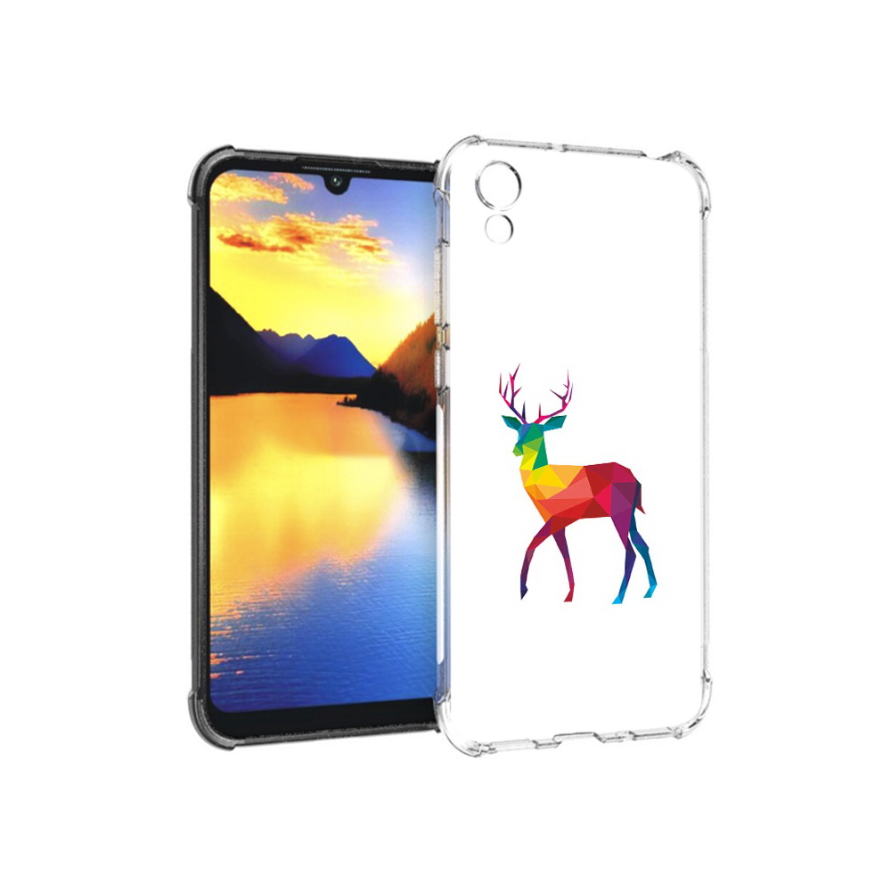 

Чехол MyPads Tocco для Huawei Y5 геометрический олень, Прозрачный, Tocco