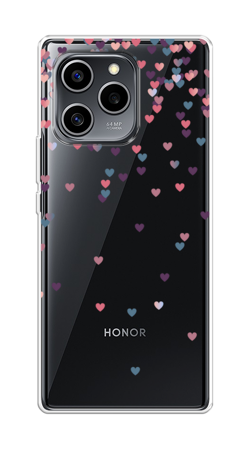 

Чехол на Honor 60 SE "Посыпка сердечки", Розовый;фиолетовый, 6108050-3