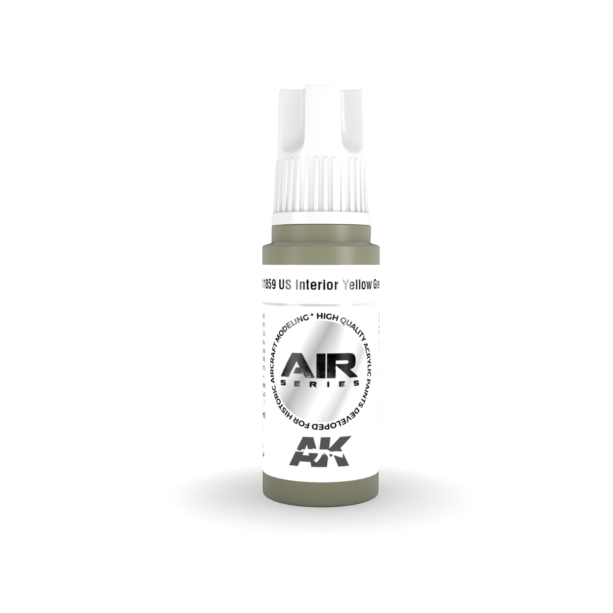 Краска акриловая AK Interactive US INTERIOR YELLOW GREEN AK11859