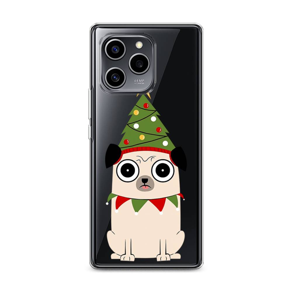 

Чехол на Honor 60 SE "Собачка с ёлочкой", Бежевый;красный;зеленый, 6108050-1